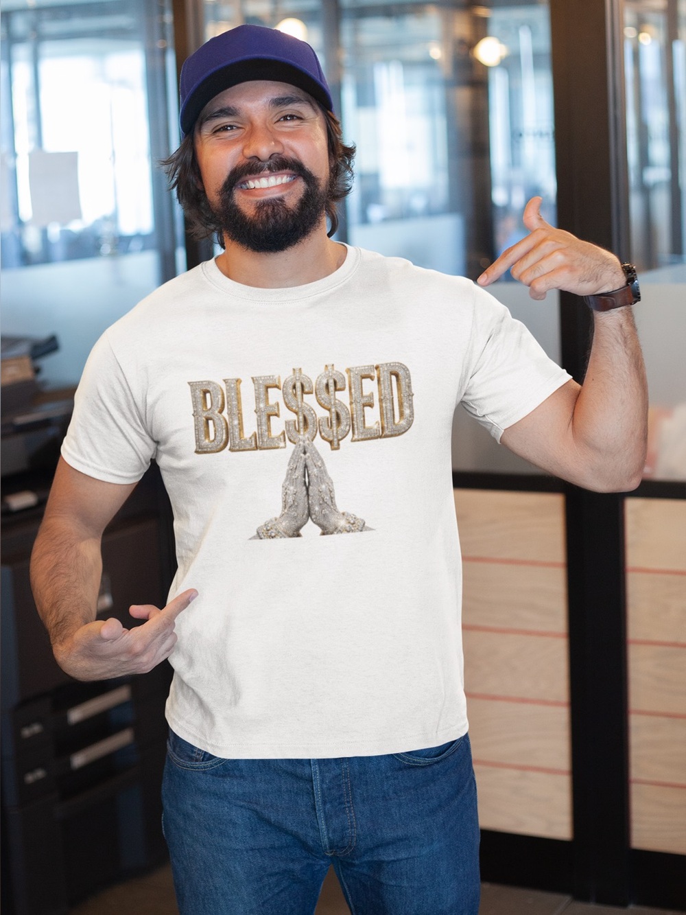 BLINGED OUT BLE$$ED T-SHIRT - Picture 11 of 15